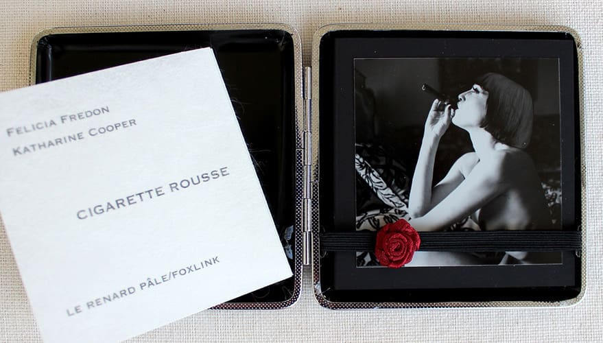Livre d'artistes Cigarette rousse, Katarine Cooper et Felicia Fredon