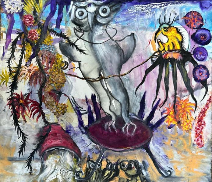 peinture-a-quatre-mains-pasophie-sainrapt-et-emmanuelle-renard